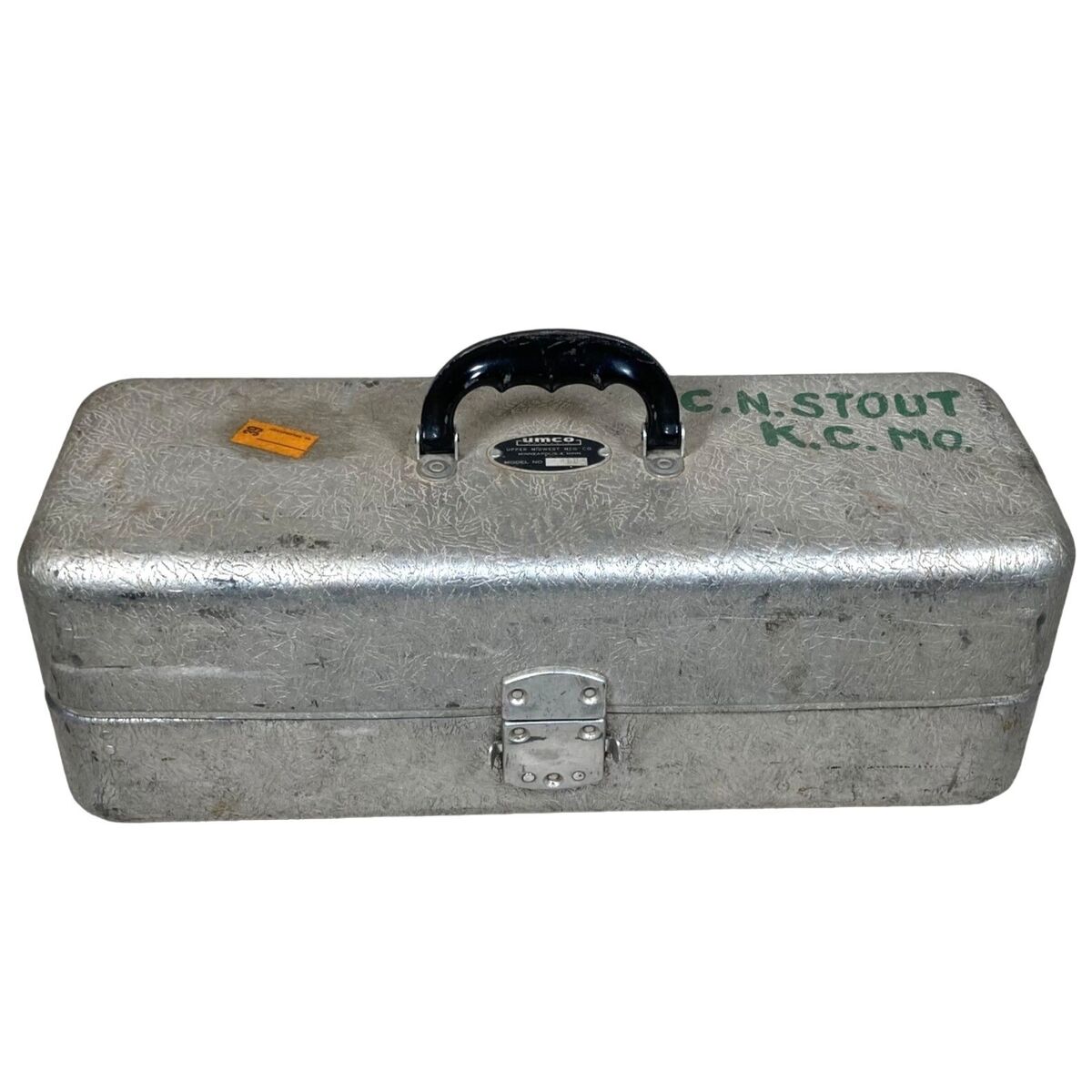 Vtg UMCO Model 400 Aluminum Silver Fishing Tackle Box 2 Tier Vtg UMCO Model 400 Aluminum Silver Fishing Tackle Box 2 Tier