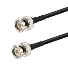 BNC Male to BNC Male Plug RG58 RF Pigtail Antenna Adapter Coaxial Cable 1.5m