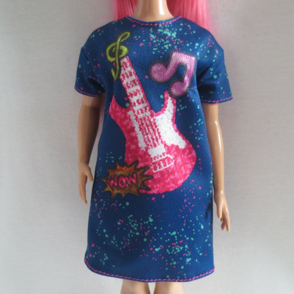 NEW! 2022 Barbie Big City Big Dreams Daisy Doll Blue Guitar Dress Curvy  Clothing | eBay UK