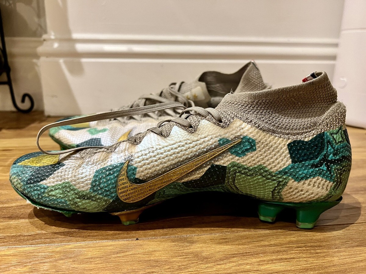 NIKE MERCURIAL SUPERFLY 7 ELITE FG MBAPPÉ X BONDY Size 10 Gold