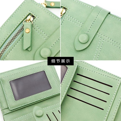 Cartera de cuero para mujer con bloqueo RFID pequeña compacta con tarjetero de crédito - Imagen 8 de 23