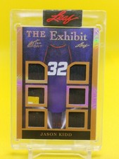 2023 Leaf Art Of Sport Jason Kidd The Exhibit Game Used # 7/25 SSP