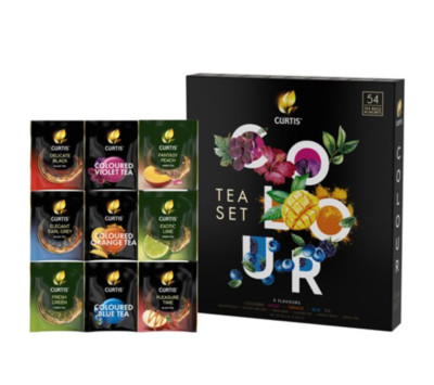 Curtis Tee  COLOUR TEA SET 54x 9 Teesorten Geschenkset Geschenkideen
