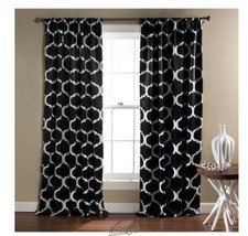 Lush Decor - Geo Blackout Window Curtains Each panel size 84"H x 52"W