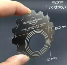 Cambered Surface Scraper Edge Repair Tools for Gundam and Military Model Hobby A