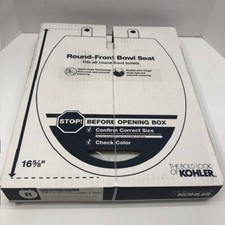 Kohler K-4639-RL-0 Cachet ReadyLatch Round-Front Quiet-Close Toilet Seat White