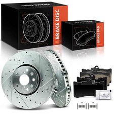 6x Front Drilled Rotors & Ceramic Brake Pad for Lexus IS350 GS350 GS430 IS200t