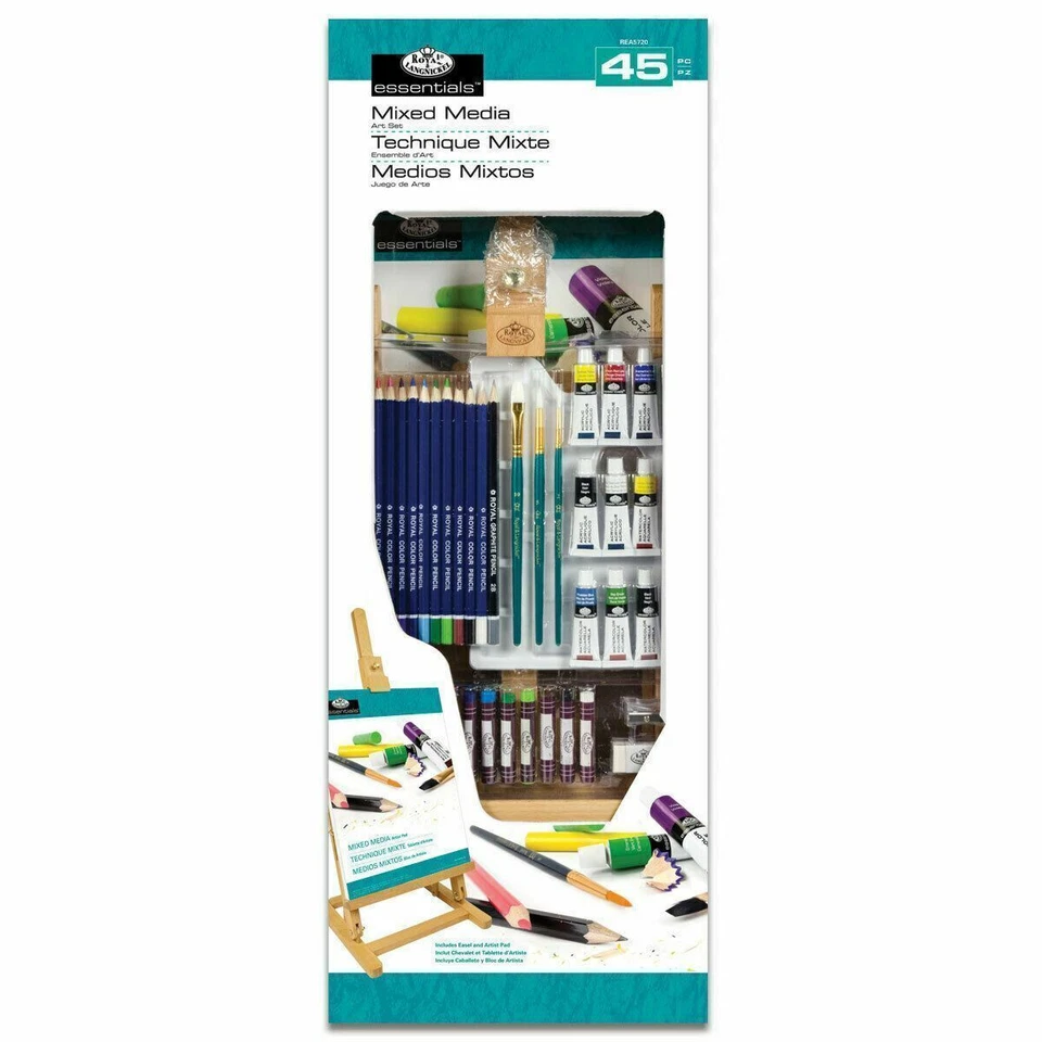 Essentials Artist Pack Conjunto de Pintura Acuarela Artistas Colores 45 piezas Niños-Adultos Foto 3 de 4