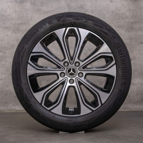 Mercedes EQE Felgen 19 Zoll V295 Sommerräder A2954011600 schwarz glanzgedreht - Bild 4 von 5