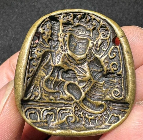 Old Chinese Tibetan Buddhism Copper Wipe the Buddha mould seal - Picture 1 of 5
