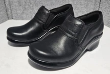 Ariat Womens Composite Toe Clog Nurse Work Shoe Black Leather Slip On Size 7.5B