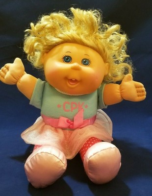 blonde curly cabbage patch doll