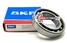 SKF 6009 C4 Deep Groove Ball Bearing, Open, No Seals 45x75x16 mm