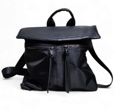 Botkier New York Trigger Mini Nylon Backpack - Black NWOT