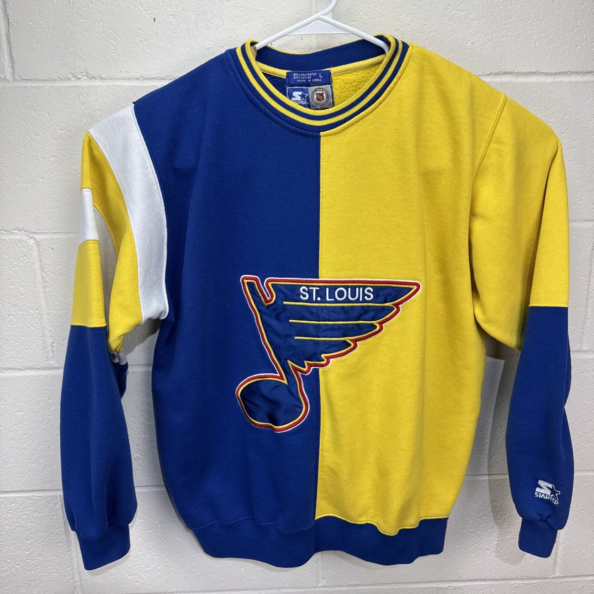 USA製 STARTER スターター NHL セントルイス ブルース L Vintage 90s Starter NHL St Louis Blues Hockey Sweatshirt Large
