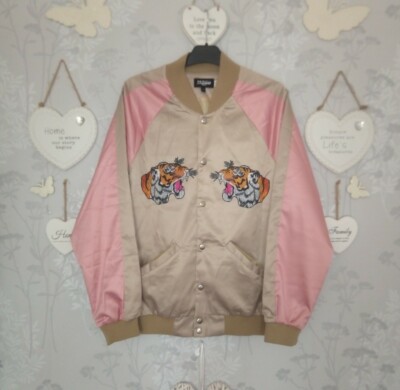 Jaded London X Topman Pink Gold Chinese Souvenir Bomber Jacket Small  Celebrity UK
