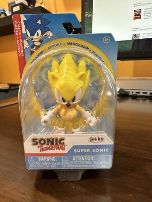 Classic Jakks Pacific SEGA Sonic the Hedgehog Super Sonic 2.5 Articulated Figure