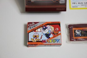 Game Boy advance GBA Famicom Mini Mappy (Namco, 2004)  Complete in Box Japan
