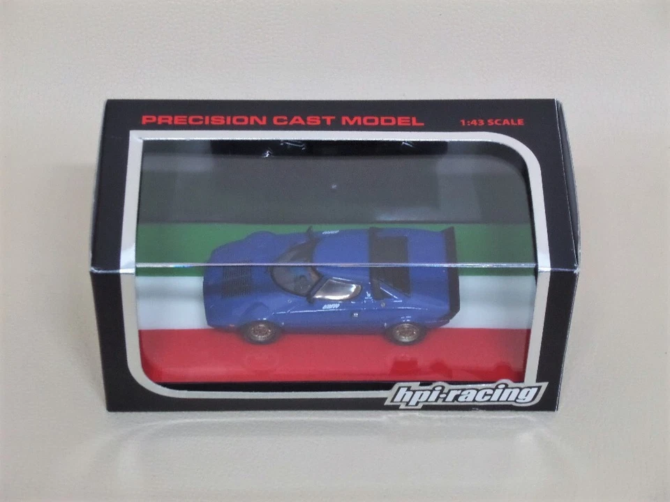 LANCiA STRATOS HF STRADALE BLU 1974 EDiZiONE LiMiTATA 1.472 PEZZI HPI 1/43 UNiCO - Immagine 3 di 3