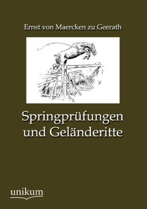 Ernst Von Maercken Zu Geerath | Springprüfungen Und Geländeritte |
