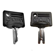 2 Piece Crown Lift Ignition Key Set OEM Parts 107151-001 and 107151-002