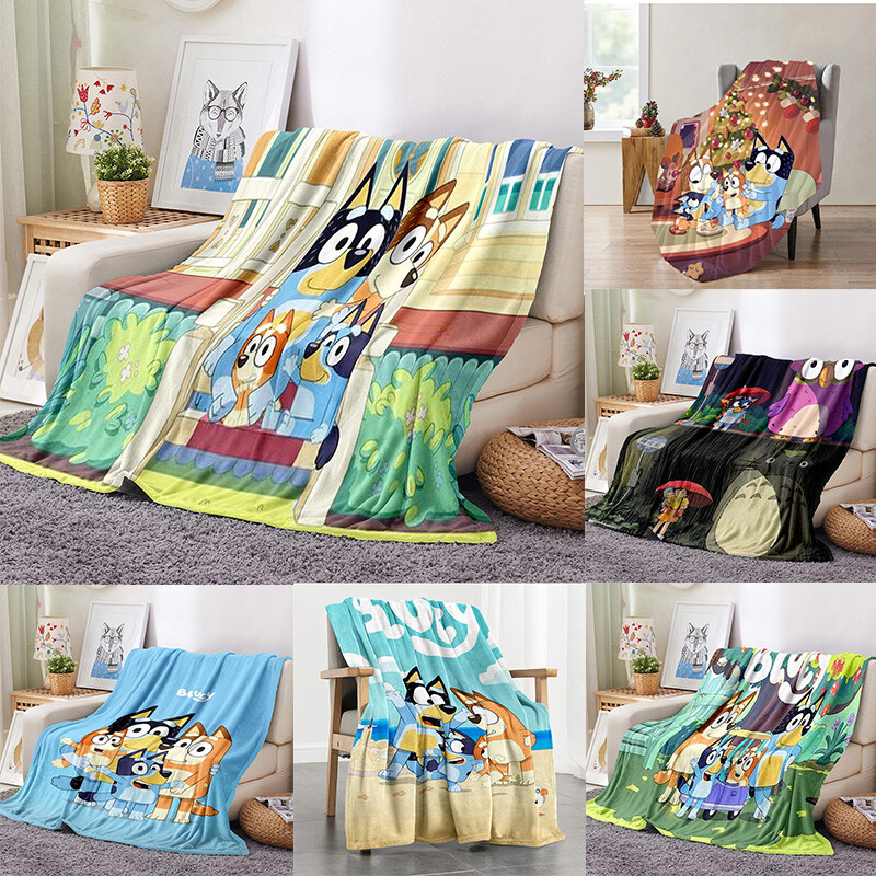 Flannelette Printing Children's Enlightenment Animation Bluey