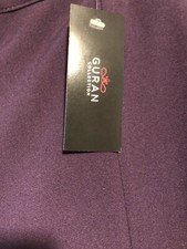 GURAN Collection Dark Purple Part Elasticated Waist Skirt Size 14