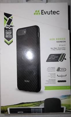 Evutec AER Series Karbon Black for iPhone 6s Plus, 6 Plus, 7 Plus, or 8 Plus