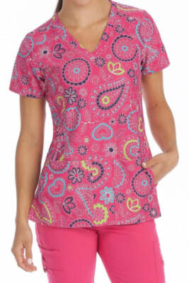 Med Couture Scrub Top Prints Activate Clearance Sale
