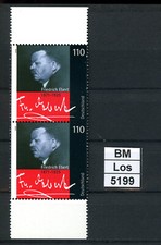 BM5199, Bund, xx, 2101, F. Ebert, Abart Verzähnung senkr. Paar
