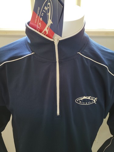 Men Bluefin Rash Guard Swim Shirt Long Sleeve UPF 50+Quick-Dry Swimwear SZ Small - 第 3/7 張圖片