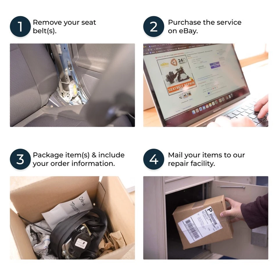 DUAL STAGE DEPLOYED SEAT BELT REPAIR SERVICE - FOR ALL MAKES & MODELS - ⭐⭐⭐⭐⭐ - Image 2 of 4
