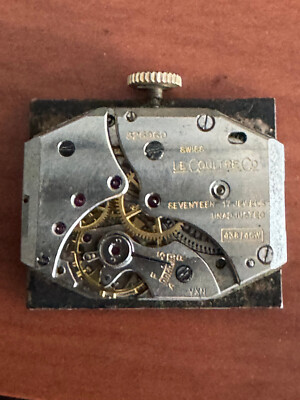 VINTAGE LECOULTRE WRIST WATCH PARTS CALIBER 438/4CW