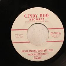 Rockabilly Nm! 45 Mack Allen Smith And The Flames - Never Ending Song Of Love /