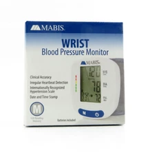 MABIS Wrist Digital Blood Pressure Monitor/Cuff- Electronic Wireless- Accurate
