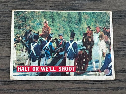 1956 Topps Davy Crockett Orange Back #23 Halt or We'll Shoot