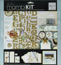me my BIG ideas mambiKIT Scrapbook Page Kit, Ocean, 12-Inch by 12-Inch SRK-119