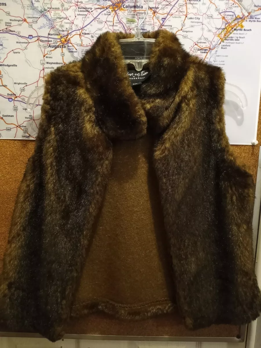 Faux fur shop vest canada