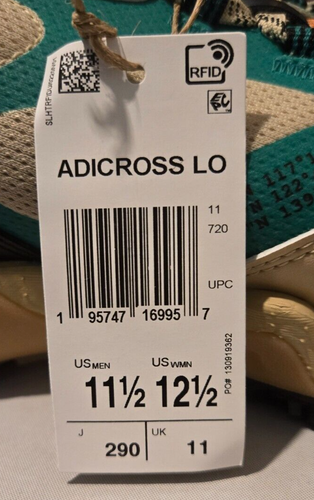 adidas Adicross Lo Boost Spikeless Golf 11.5 Savannah/Coral Fusion/Court Green - Bild 8 von 11