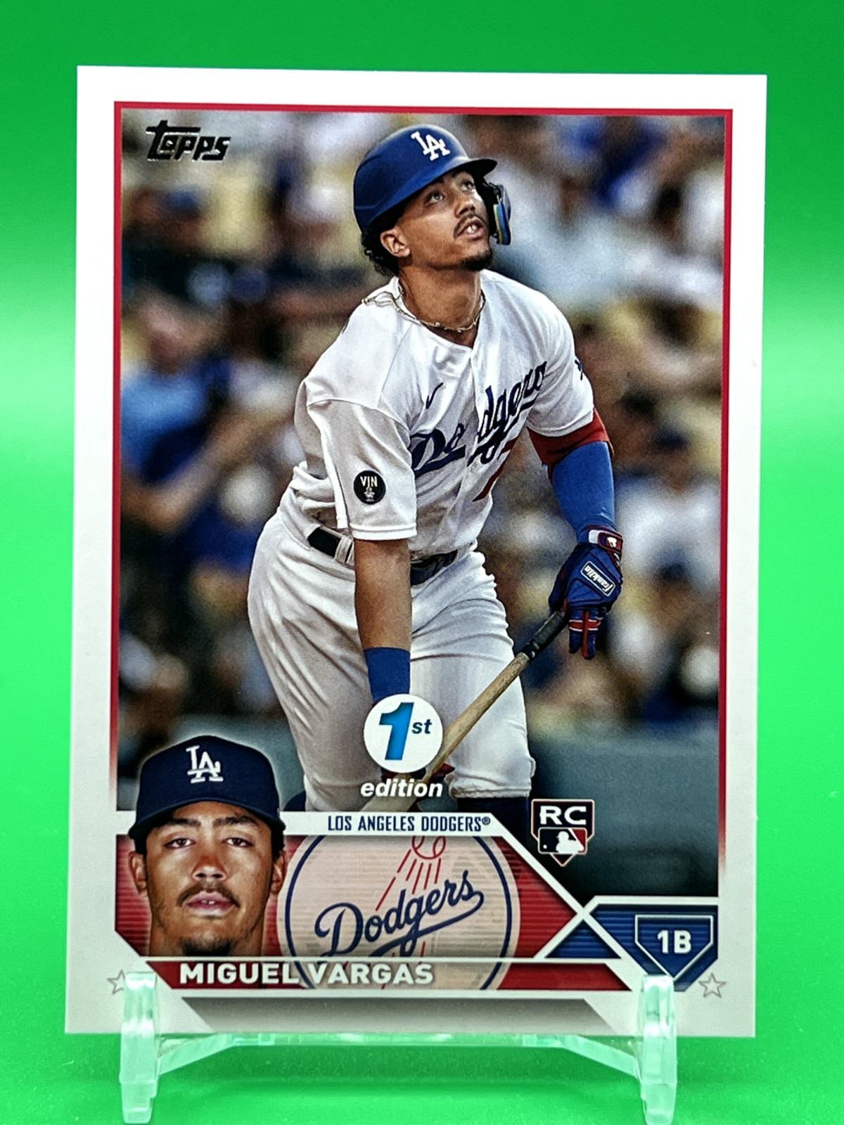 2023 Topps Series 1  - 1st Edition - Miguel Vargas - Rookie #163 Dodgers