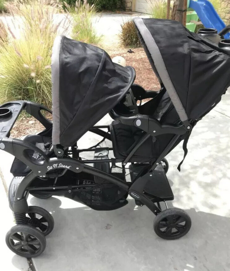baby trend sit n stand double stroller moonstruck