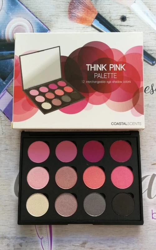 COASTAL SCENTS Think Pink Palette-12 Interchangeable Eye Shadow Colors - NIB - Image 3 of 4