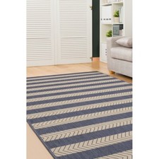 Image of Modern Style Rugs Eden Striped Indoor Outdoor Area Rug Free Delivery