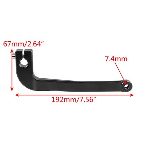 Black Shift Shifter Lever For Harley FXST Softail & FXD Dyna Low Rider FXDL FXDB - Picture 6 of 12
