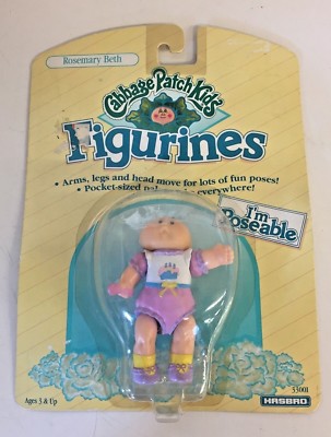 Vintage 1991 Cabbage Patch Kids Figurines Rosemary Beth NOS On Card HASBRO Doll 