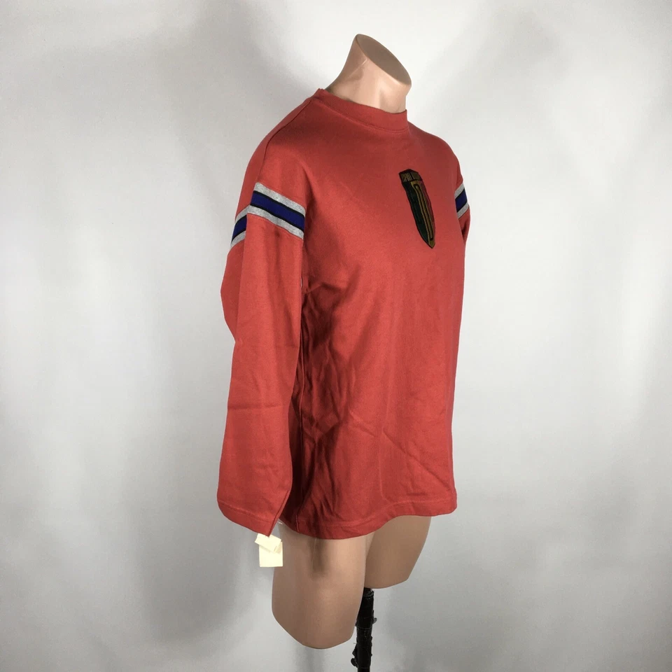NUEVO CON ETIQUETAS Camisa Vintage Años 80-90 Esprit Roja Manga Larga Talla S-M Casual Rayas Foto 4 de 4