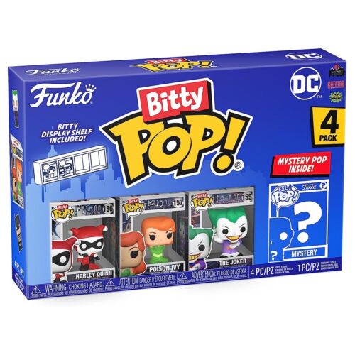 Funko Bitty Pop: Dc- Harley Quinn 4 IN Paquete Collectables Niños Figura Vinilo