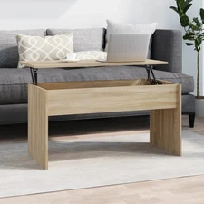  Coffee Table Sonoma oak Engineered wood Medium Height-Adjustable