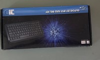 CIT KB-738 Slim Mini USB Wired Keyboard Black UK Layout Desktop Laptop