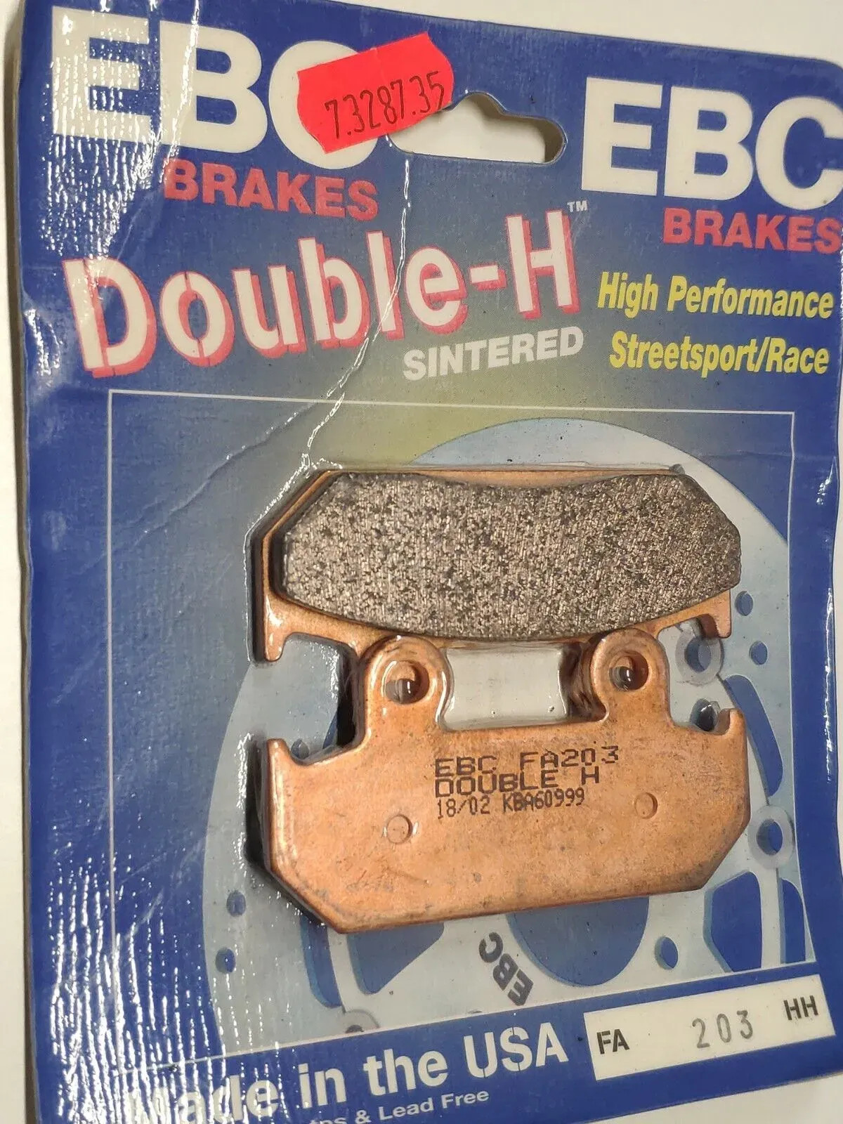 EBC brake pads for Honda CBR 600 F PC25 1991-94 Front FA203 BT0739
